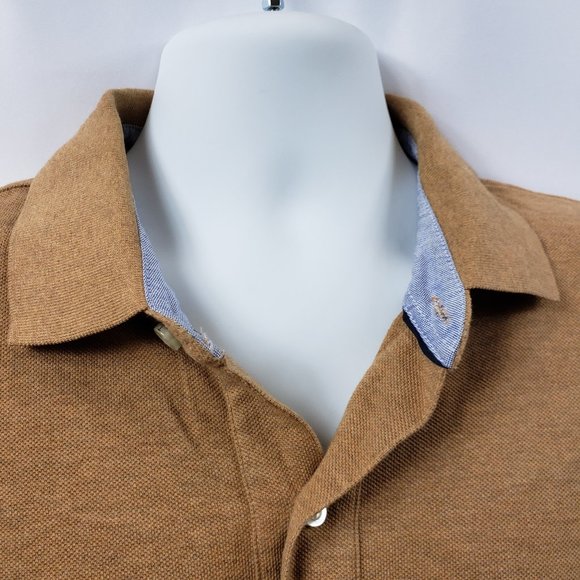 Tommy Hilfiger Classic Fit XL Brown Polo - Picture 4 of 8